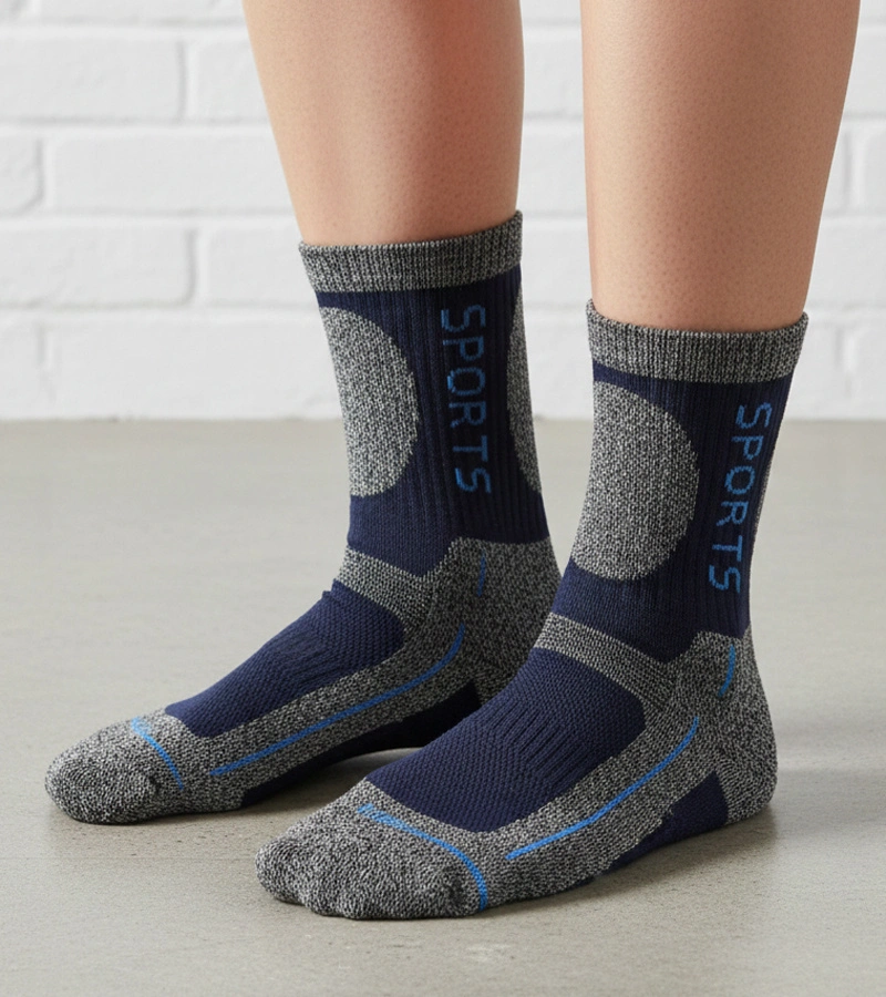 Niebieskie męskie ciepłe skarpetki Nerput