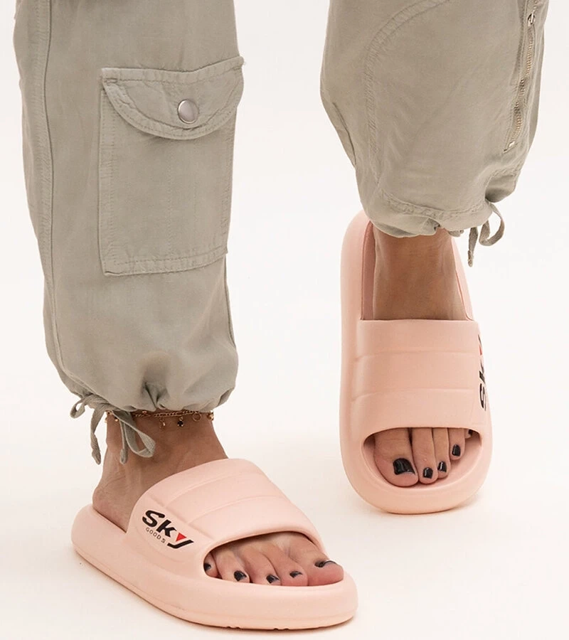 Różowe piankowe klapki Ciarsa