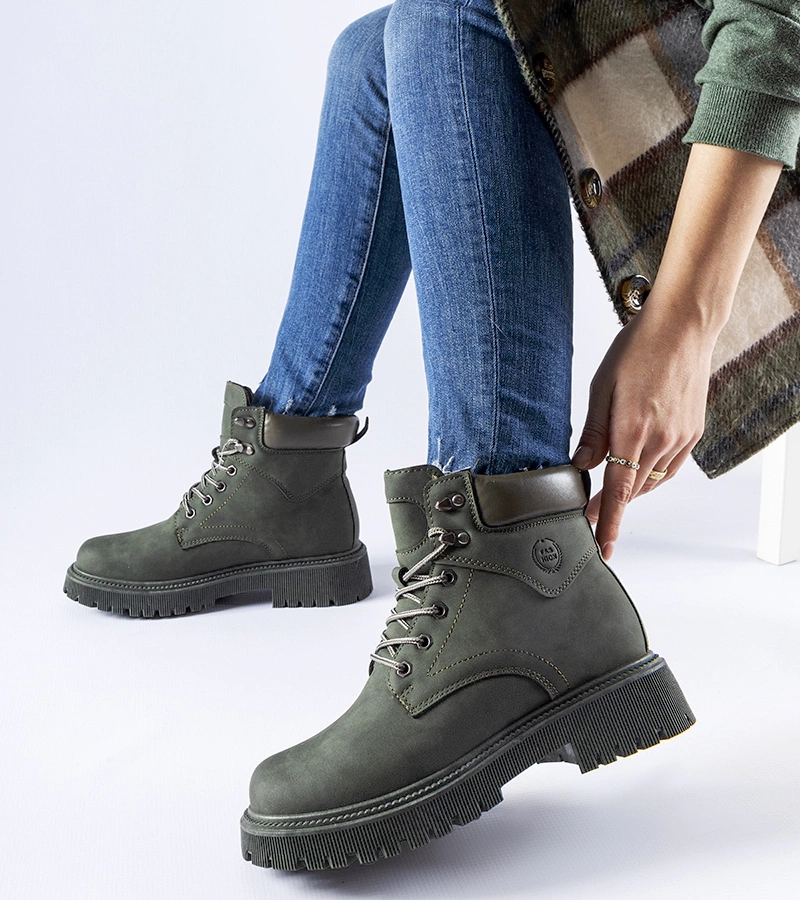 Zielone ocieplane klasyczne workery Bentley