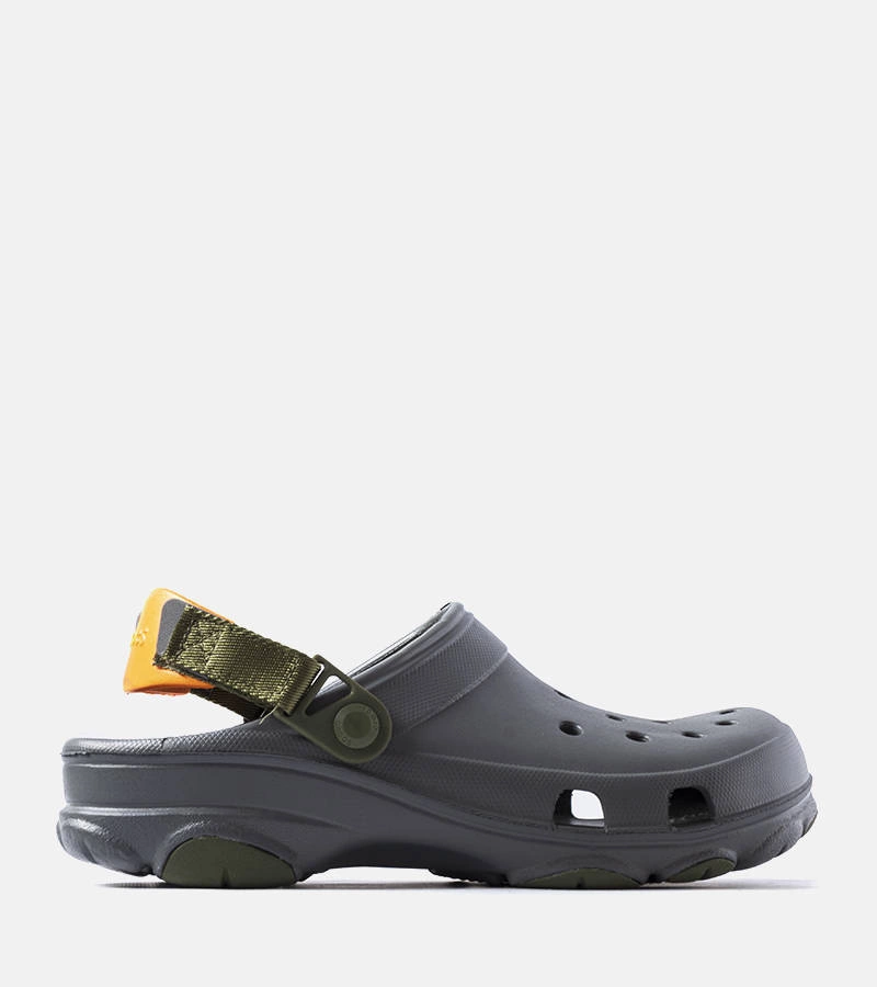 Szare perforowane klapki Crocs