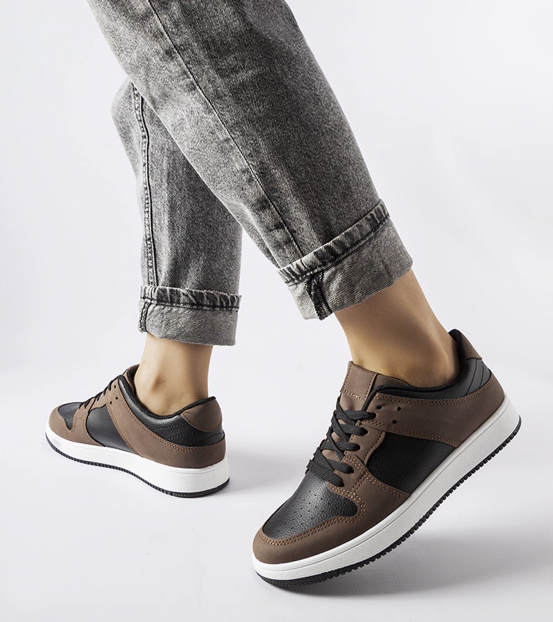 Brązowo-czarne sneakersy Jacqueline