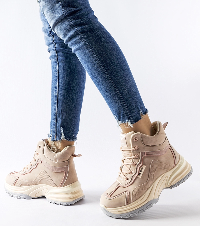 Różowe trapery Lee Cooper LCJ-23-44-1975L