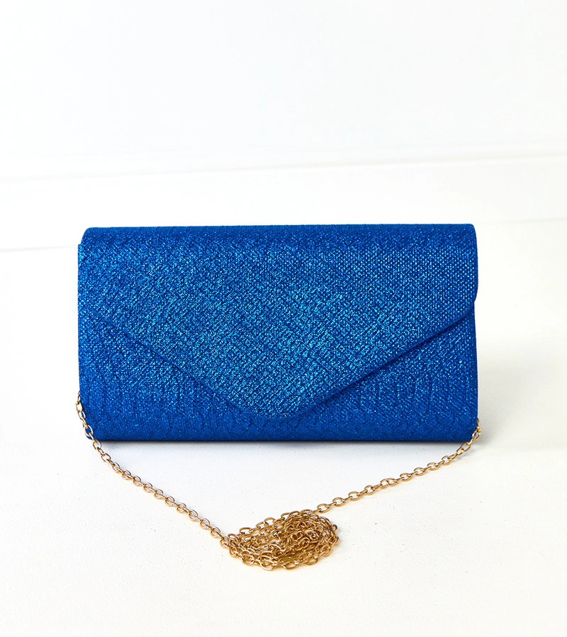 Niebieska torebka kopertowa Circle