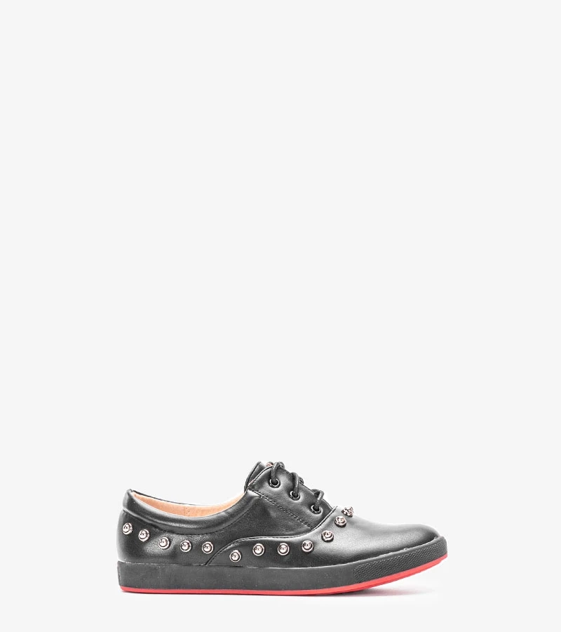 Czarne tenisówki dziecięce Kooi