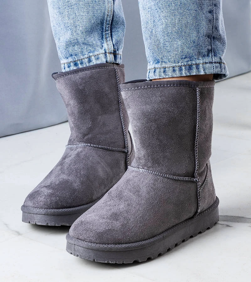 Szare śniegowce ocieplane Hank