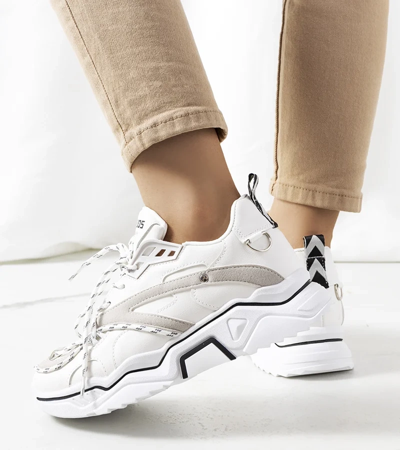 Białe sneakersy Adavale