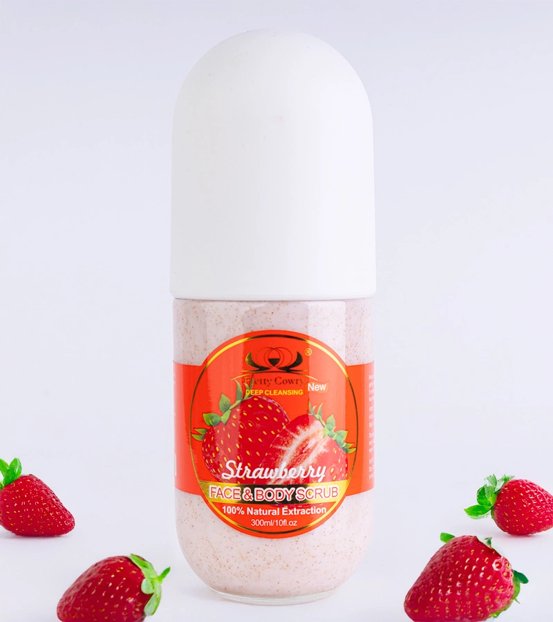 Truskawkowy peeling do twarzy i ciała Pretty Cowry 300 ml