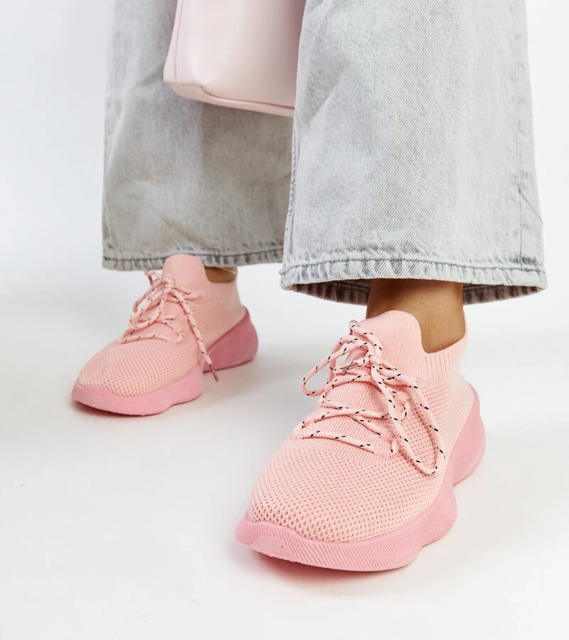 Różowe sneakersy sportowe Roshni