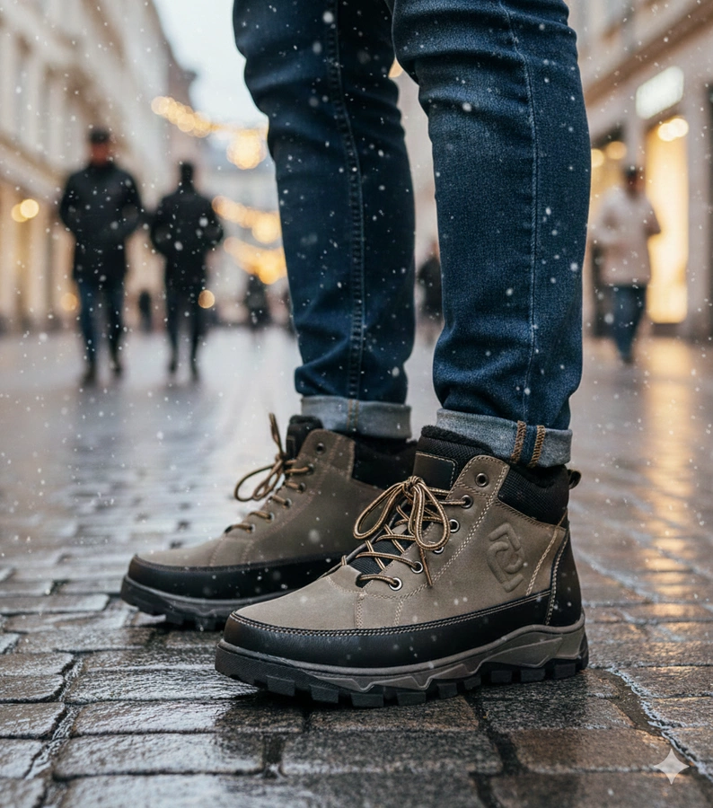 Zielone trapery męskie ocieplane Elias