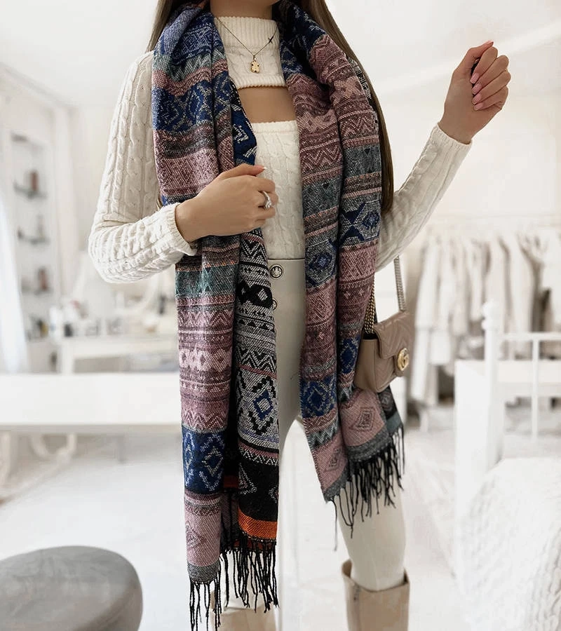 Pomarańczowy szal Kobe