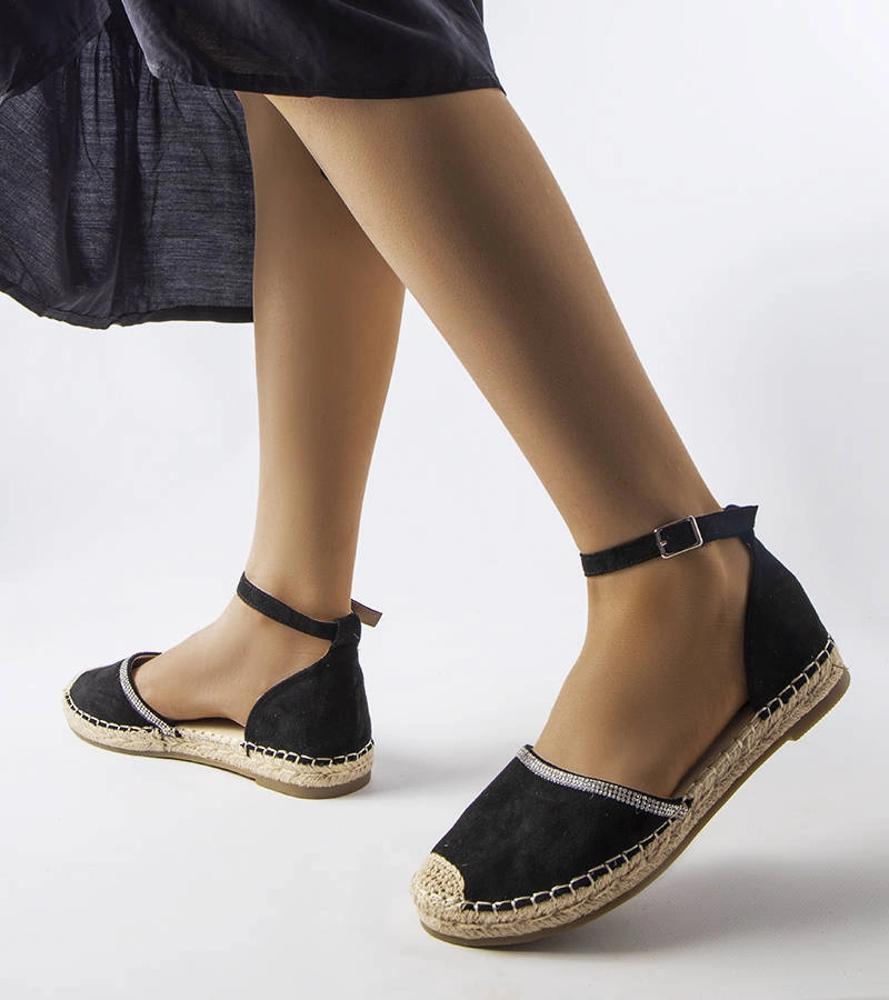 Czarne espadryle Licia