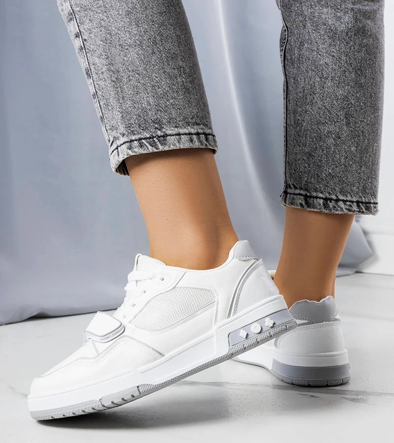 Szare sneakersy damskie Ollie