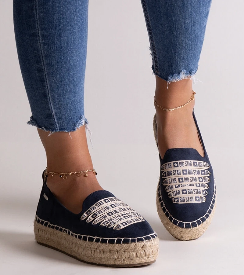 Granatowe espadryle Big Star JJ274889