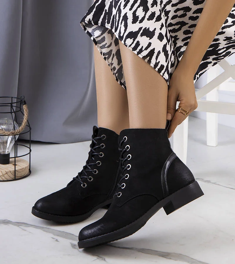 Czarne klasyczne botki Lizeth