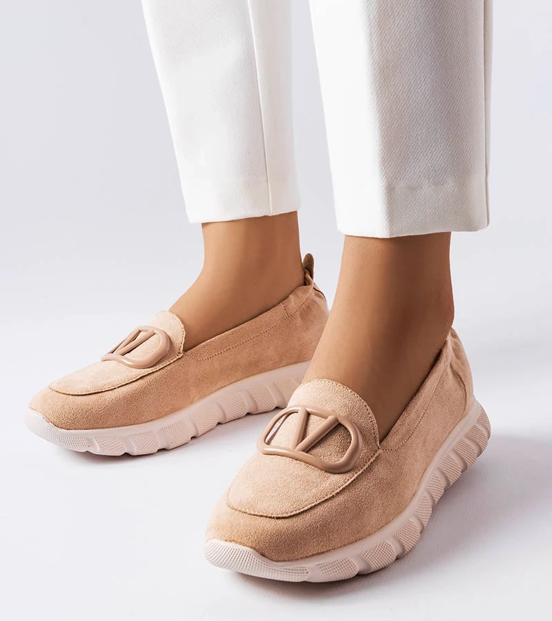 Beżowe wsuwane sneakersy Vinceza