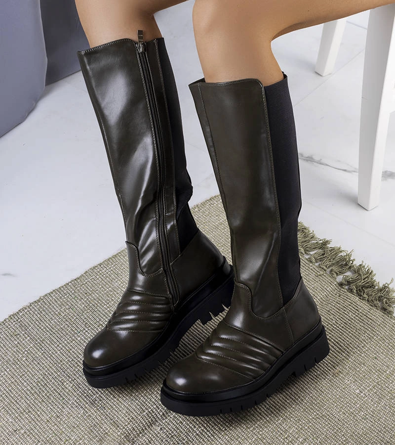 Zielone kozaki Calliope