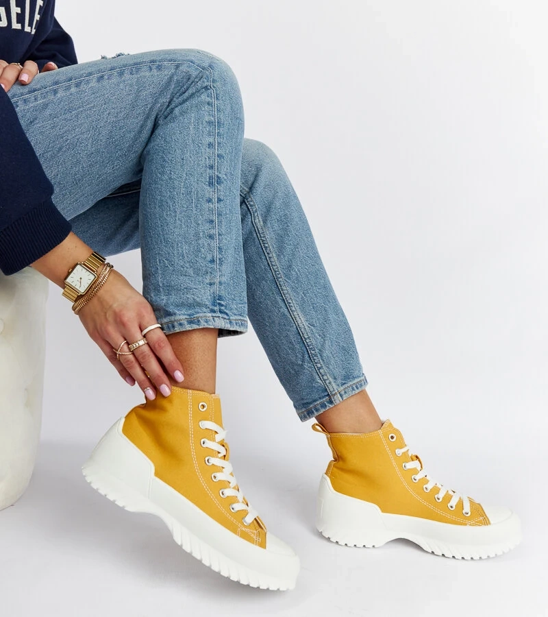 Żółte trampki za kostkę Ronchis