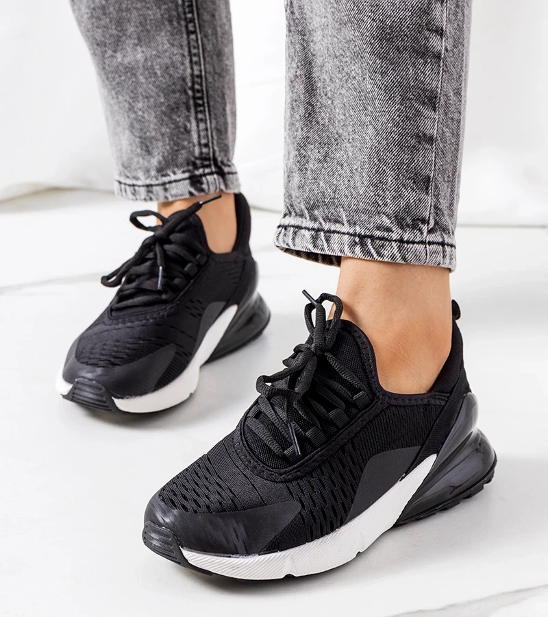 Czarne sneakersy sportowe Sint