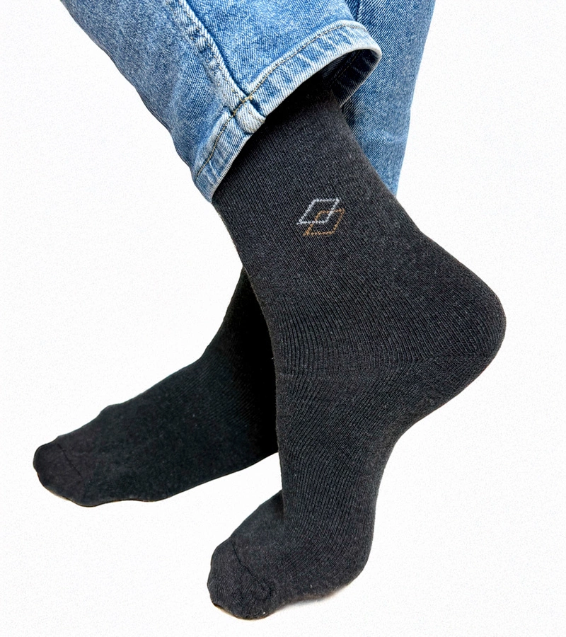 Ciemnoszare męskie ciepłe skarpetki Narus