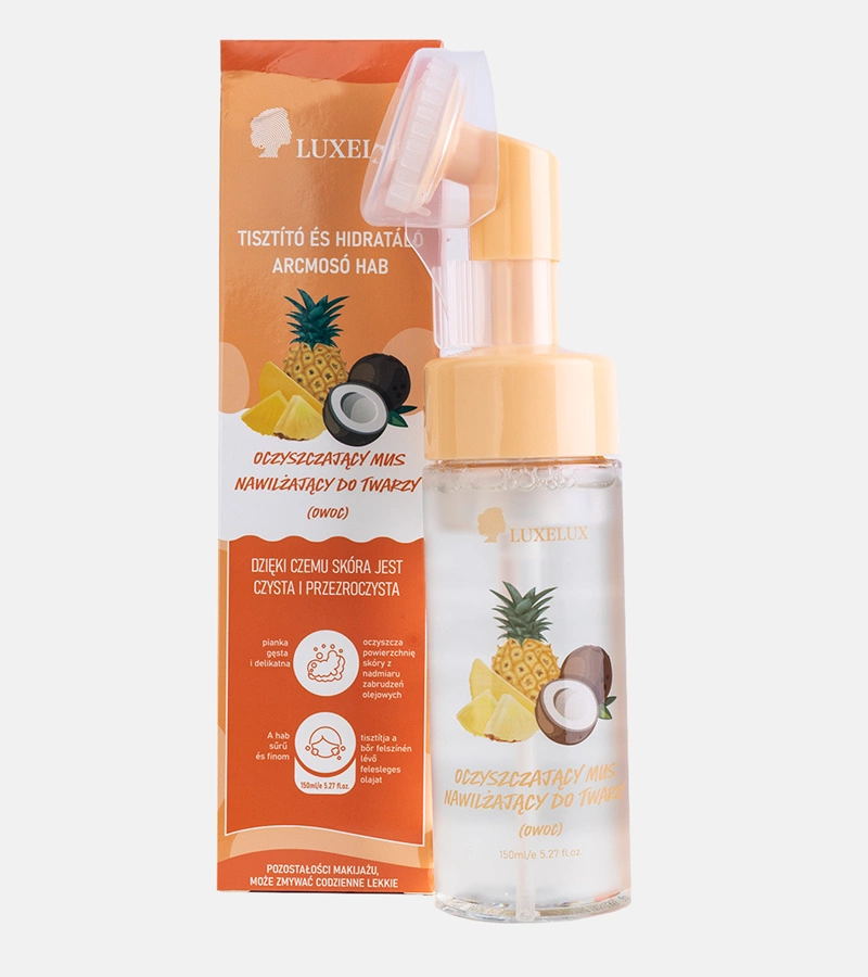 Oczyszczająco-nawilżający mus do twarzy Luxelux