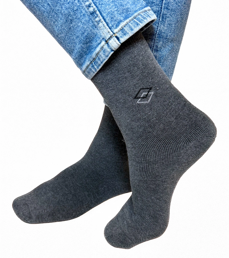 Szare męskie ciepłe skarpetki Narus