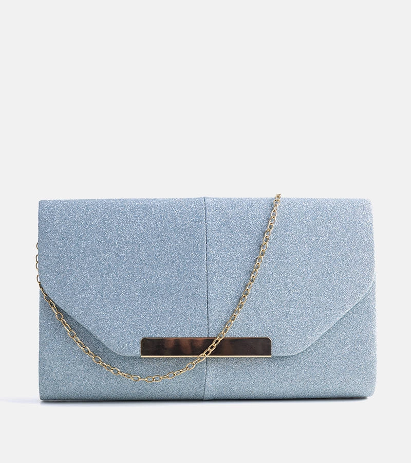 Niebieska torebka kopertowa Hopki