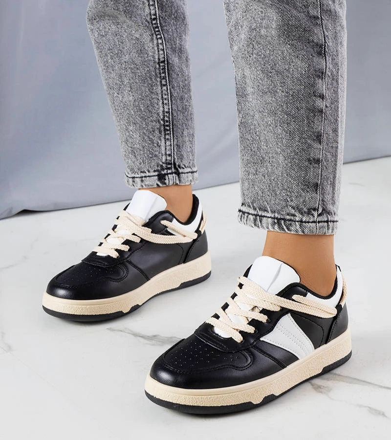 Czarne damskie sneakersy Marcella