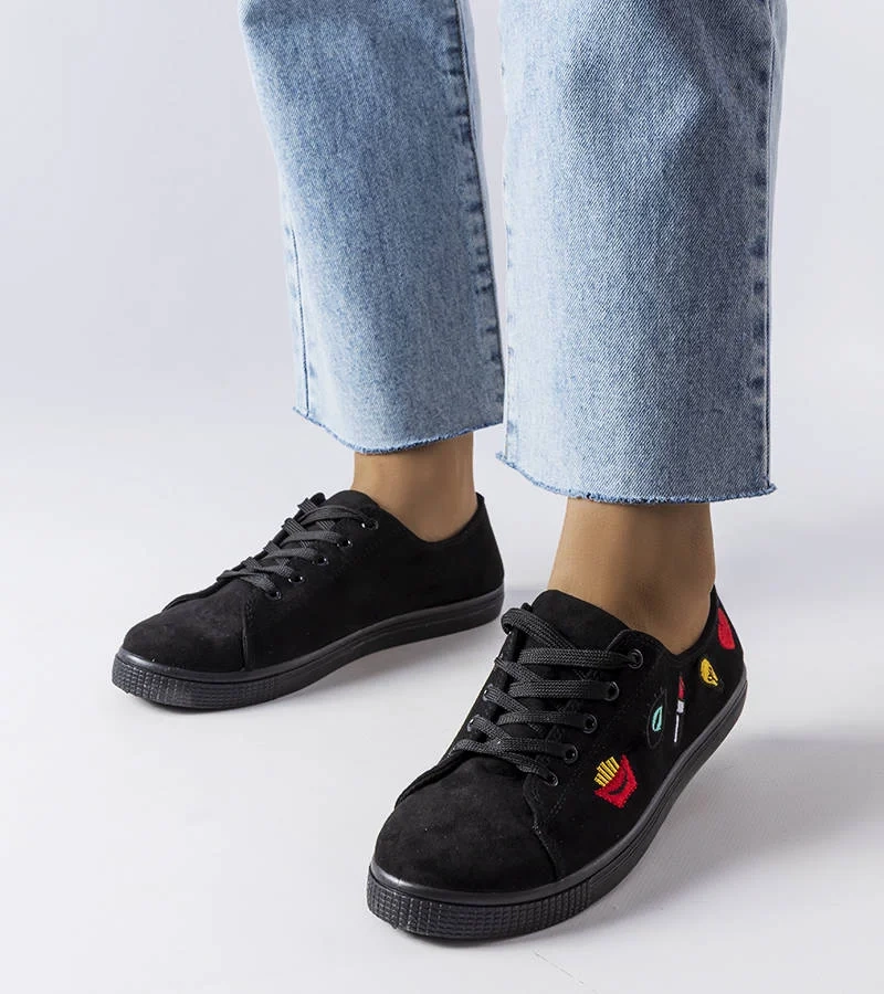 Czarne trampki Kailey