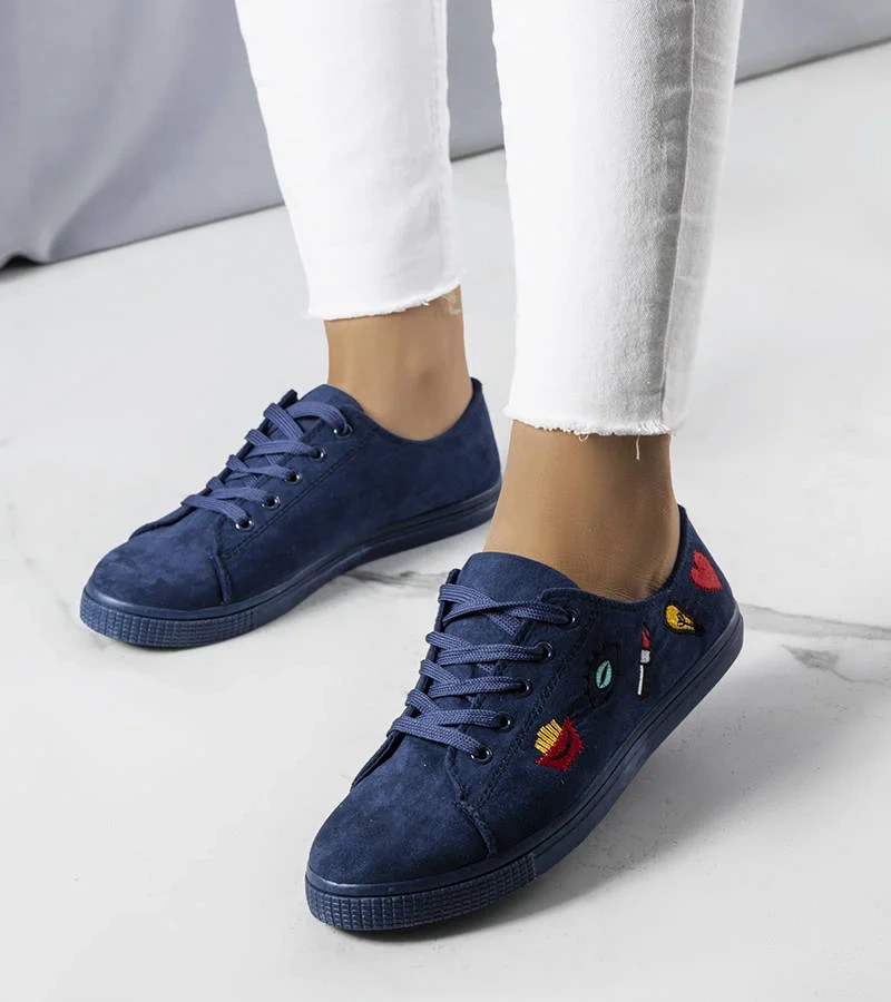 Granatowe trampki Kailey
