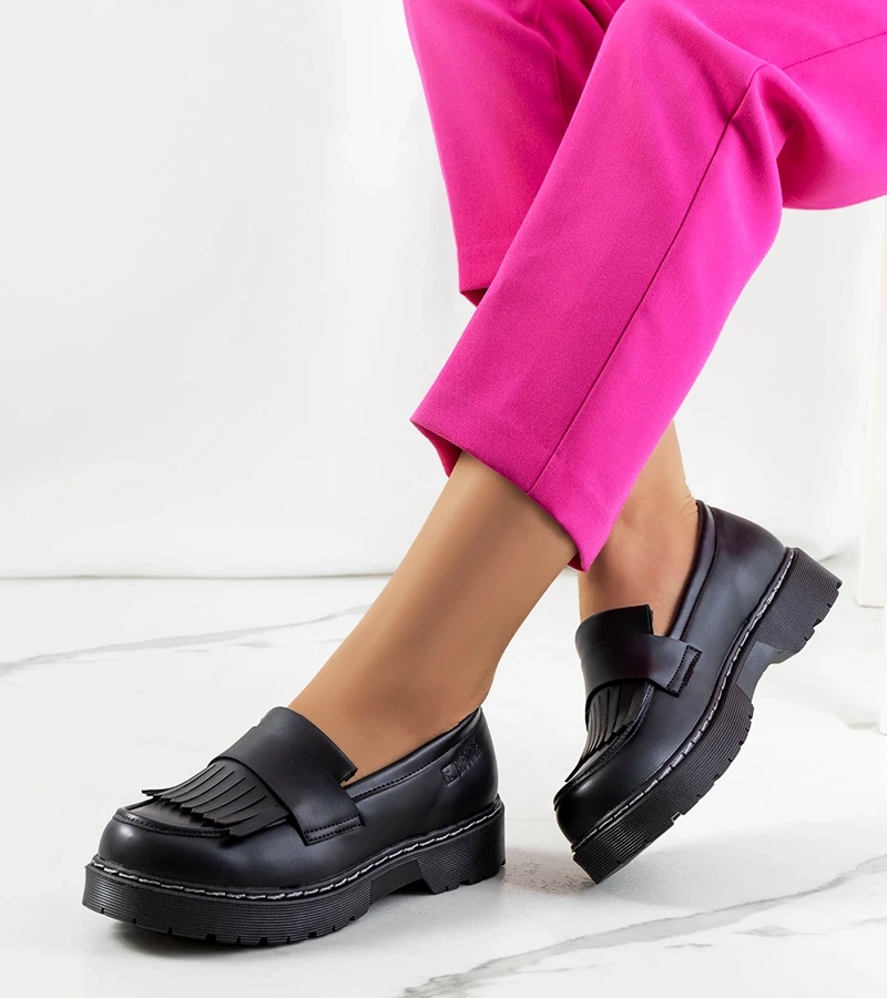 Czarne półbuty Big Star II274100