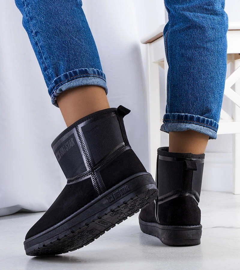 Czarne śniegowce damskie Big Star KK274614-906