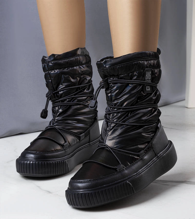 Czarne śniegowce Big Star KK274193 906