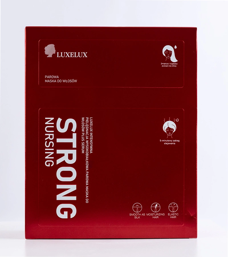 Parowa maska do włosów LUXELUX STRONG NURSING