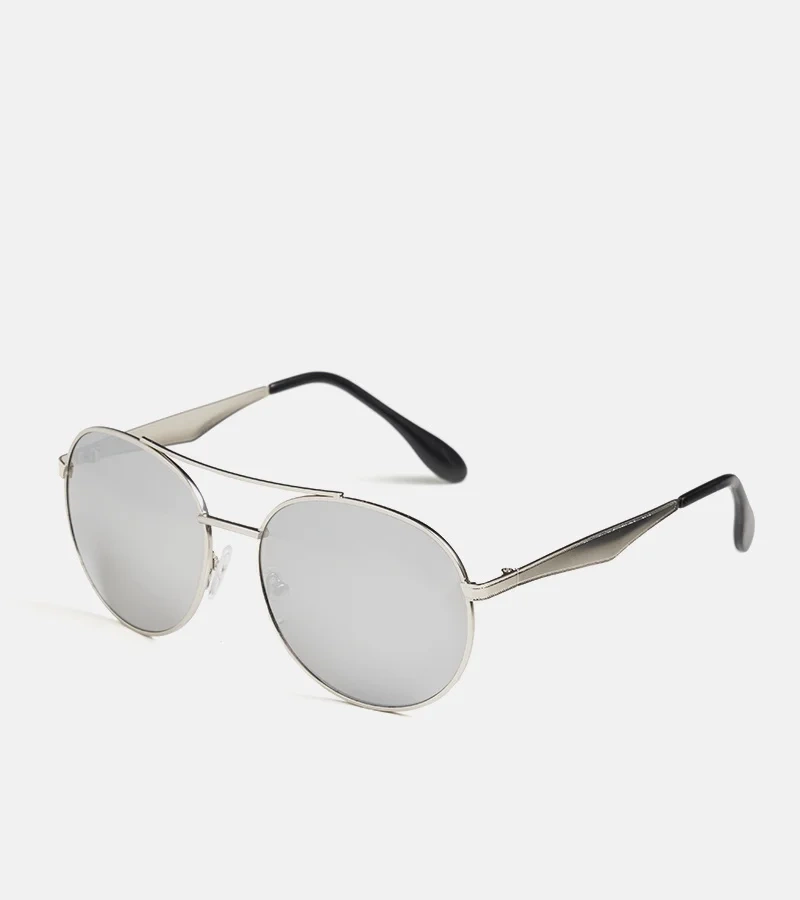 Srebrne okulary pilotki Couron