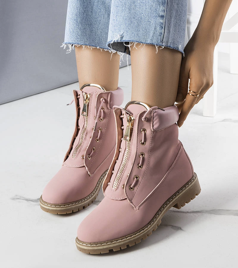 Różowe traperki Stephanie