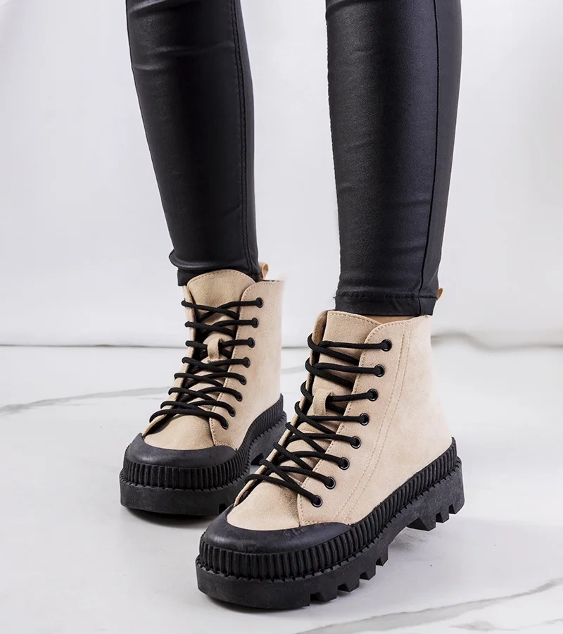 Beżowe trampki Avenis