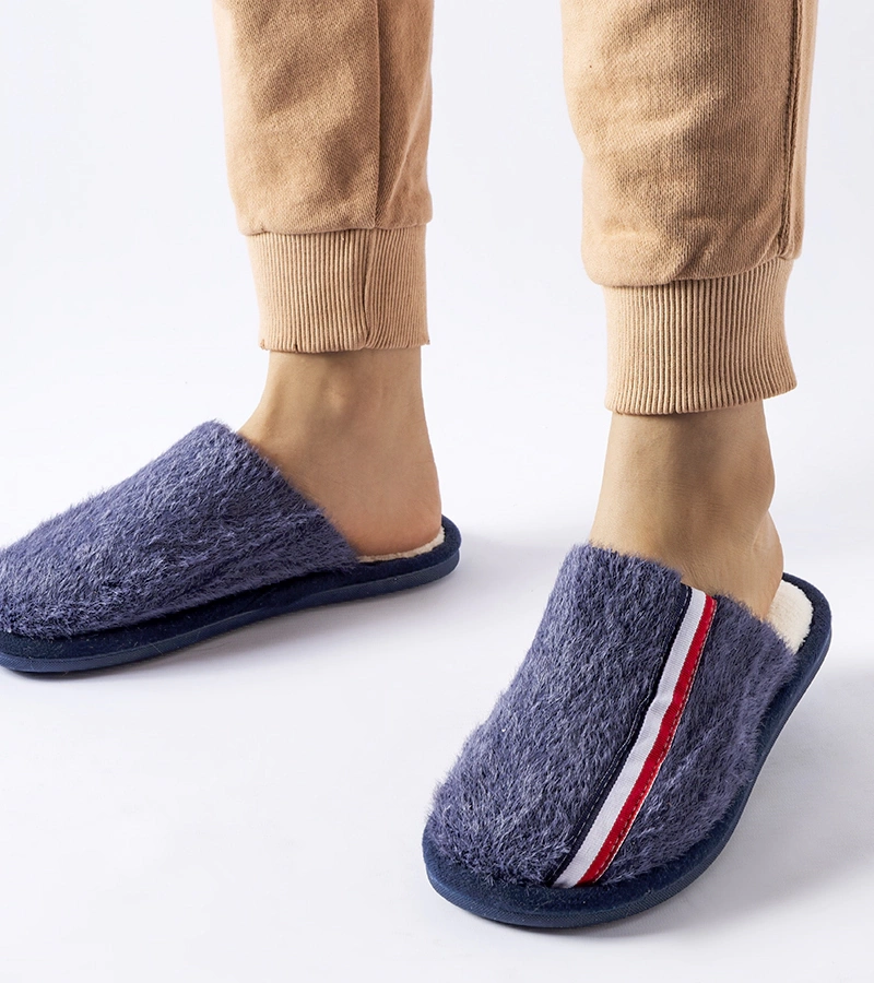 Granatowe kapcie Plymouth