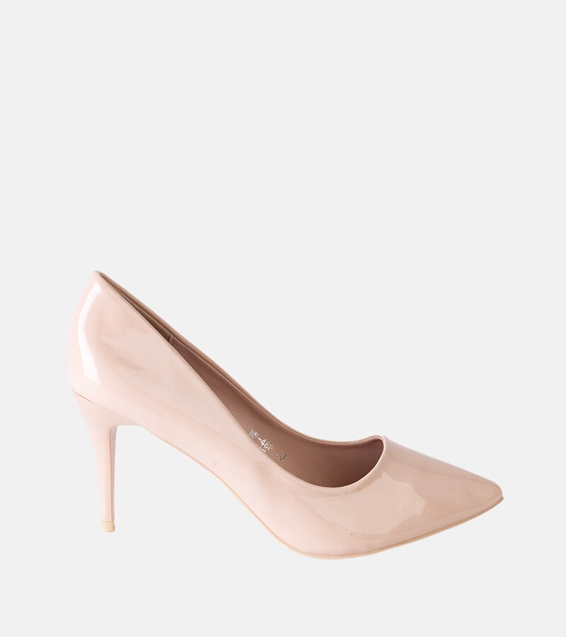 Beżowe lakierowane szpilki Greece