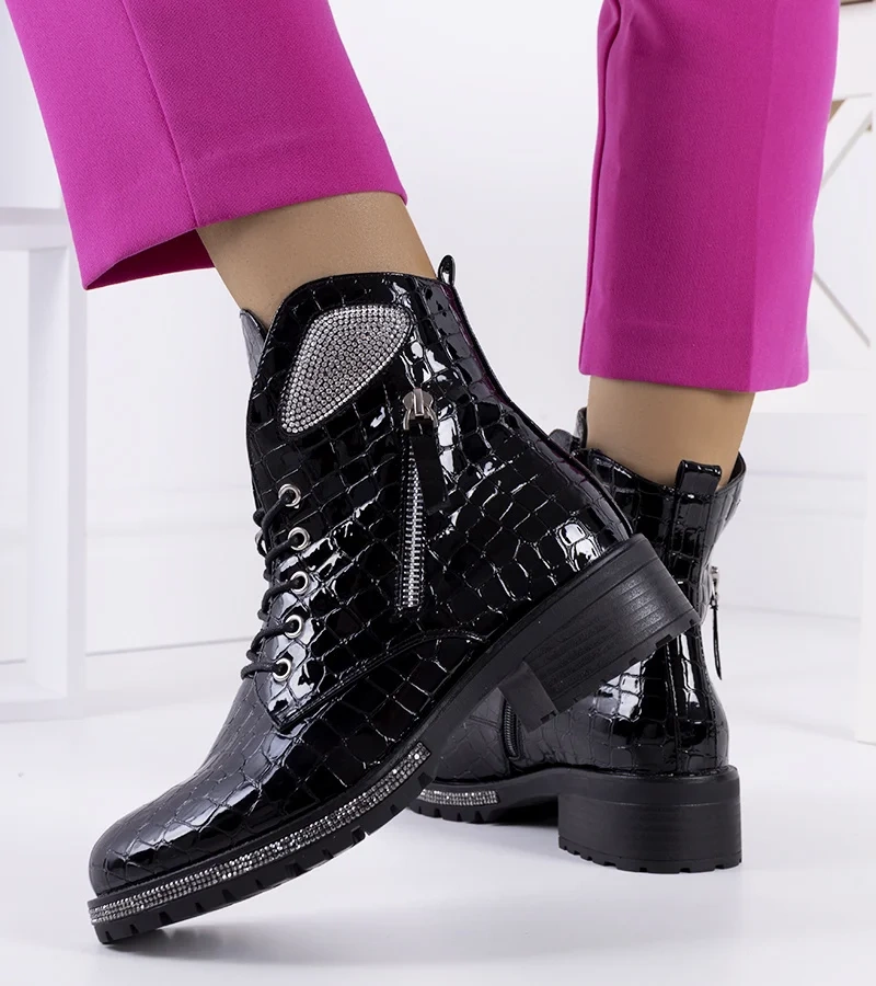 Czarne botki Airedale