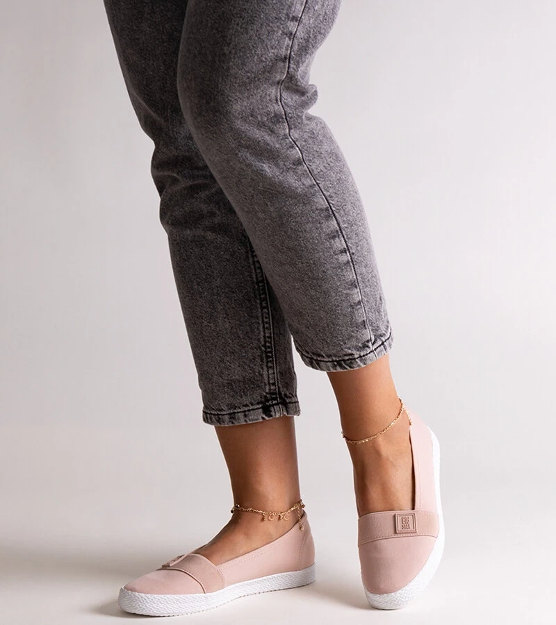 Różowe tenisówki Big Star LL274202