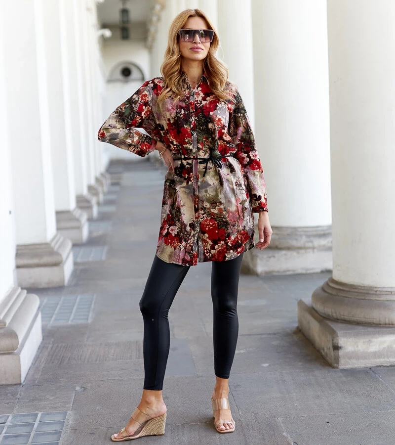 Czerwona damska tunika Zama