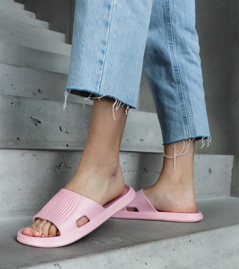 Różowe piankowe klapki Timber