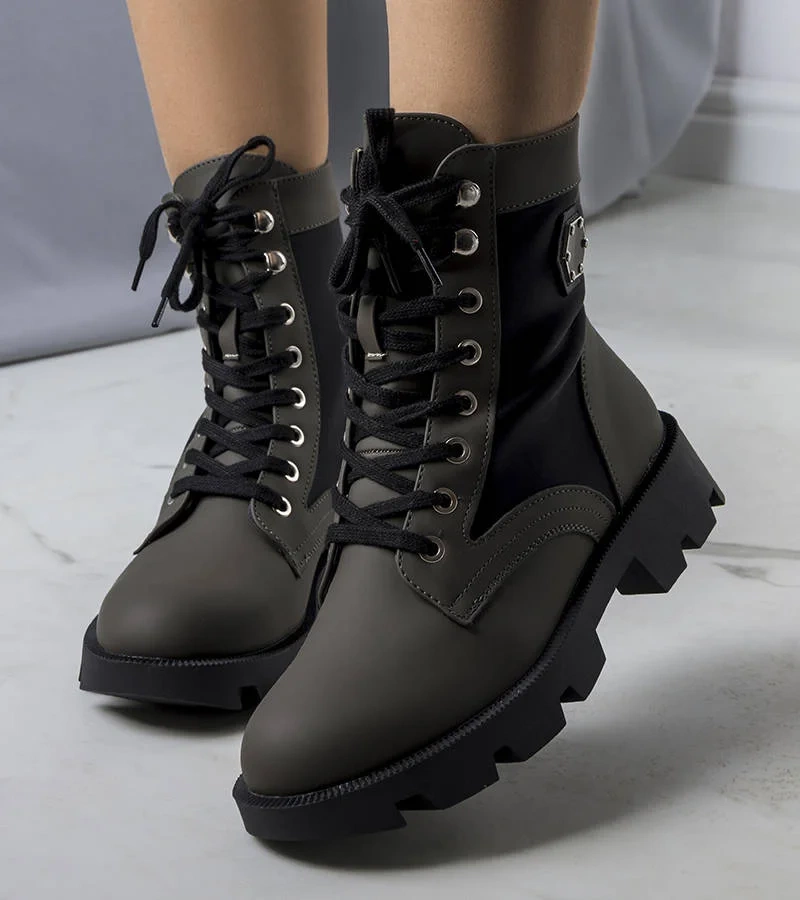 Zielone ocieplane traperki Orozo