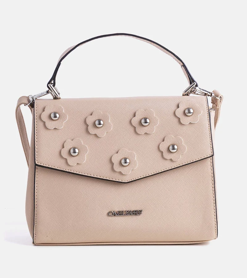 Beżowa torebka na ramie Newark