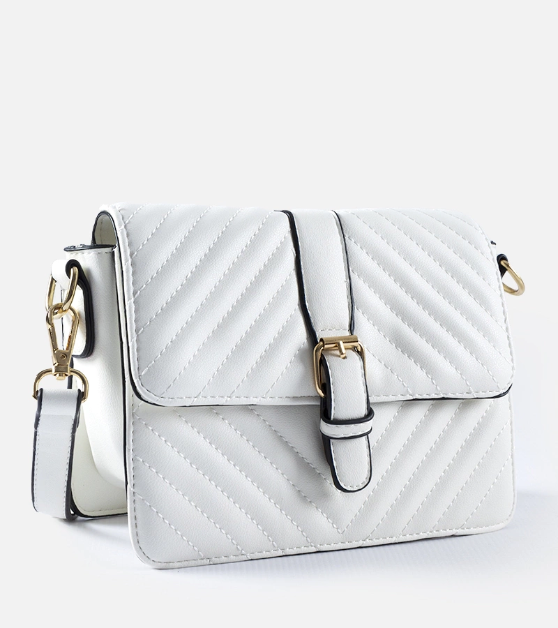 Biała pikowana listonoszka Virgilio