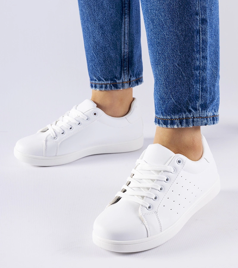 Białe sneakersy Bourassa