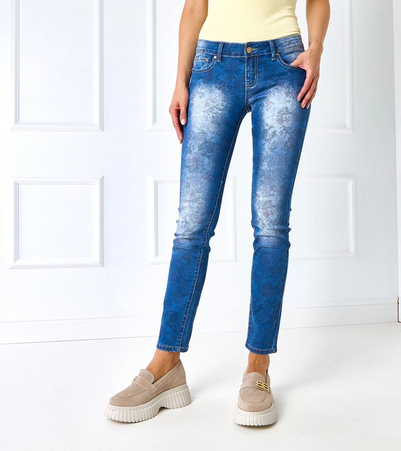 Niebieskie damskie spodnie Lerin