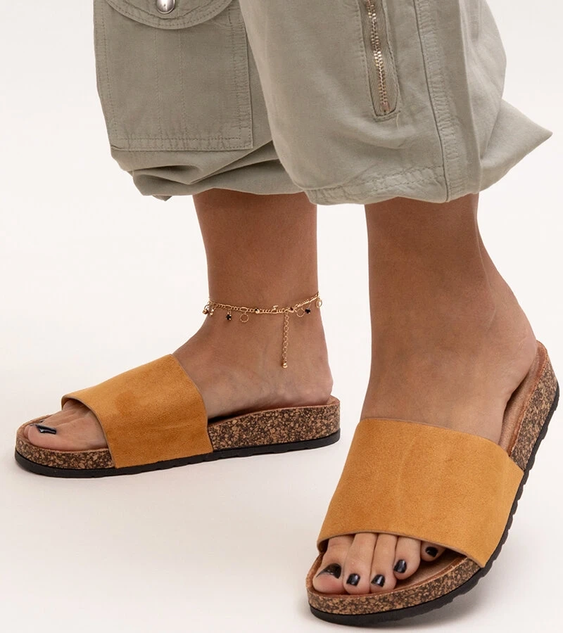 Klasyczne klapki na korkowej podeszwie Matilte