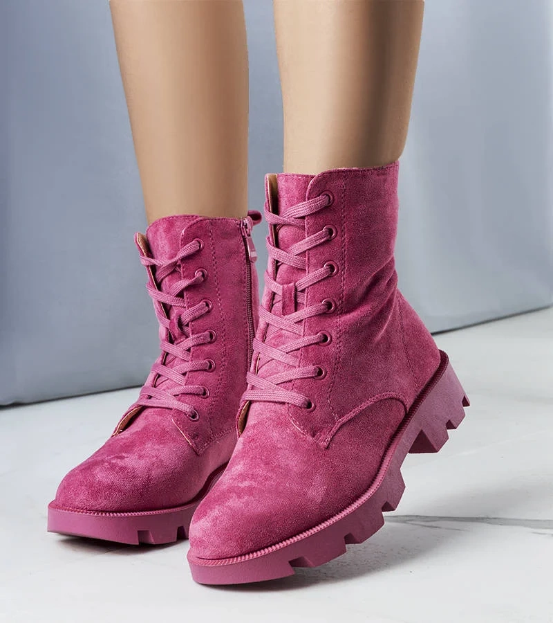 Różowe ocieplane botki Jagger