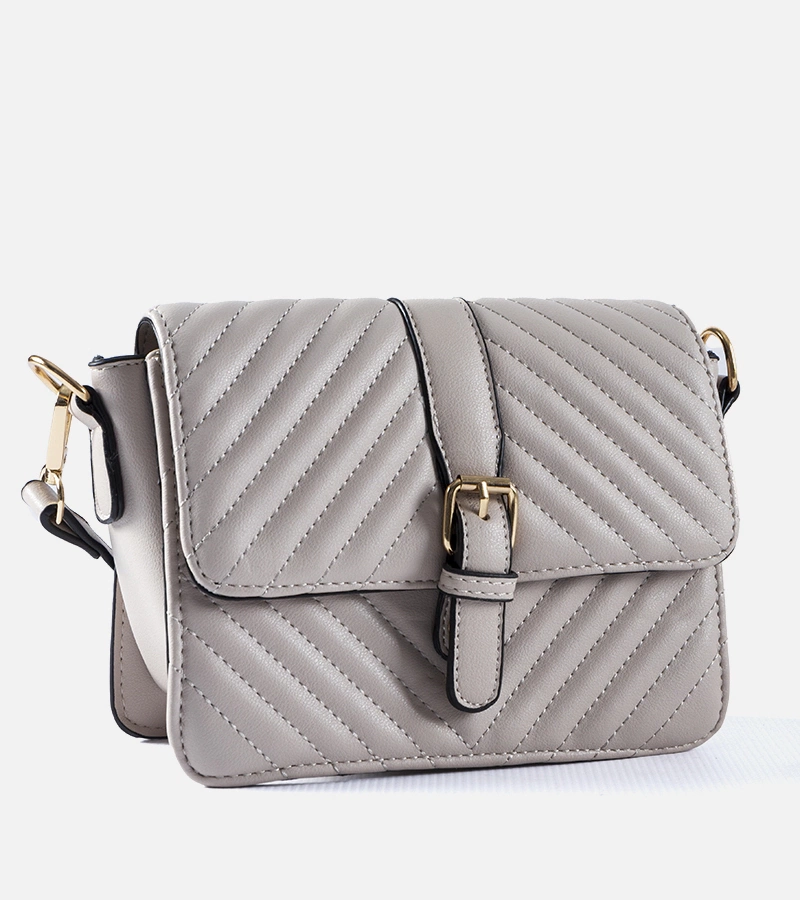 Beżowa pikowana listonoszka Virgilio